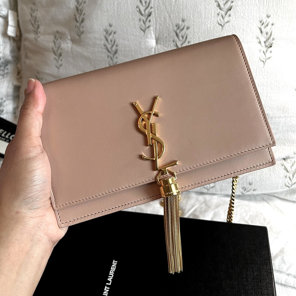 Saint Laurent Kate Tassel Wallet on Chain